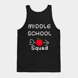 middle school squad apple arrow Tank Top